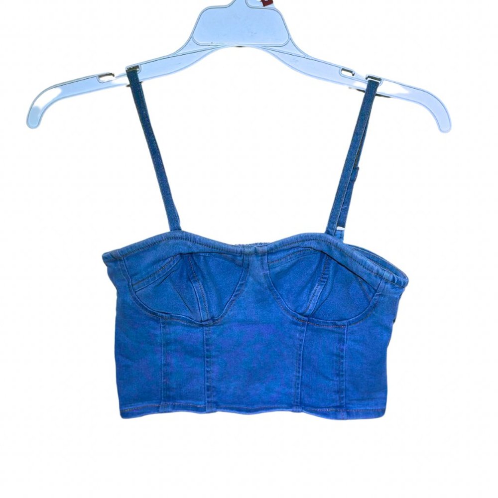 Denim Crop Top